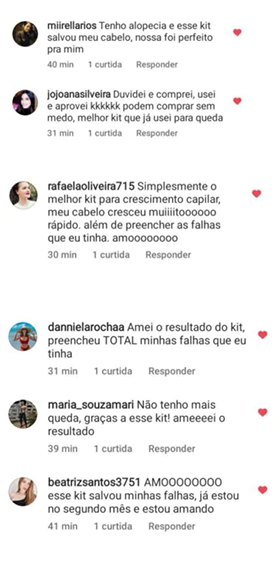 Relatos de uso do Kit S.O.S Crescimento