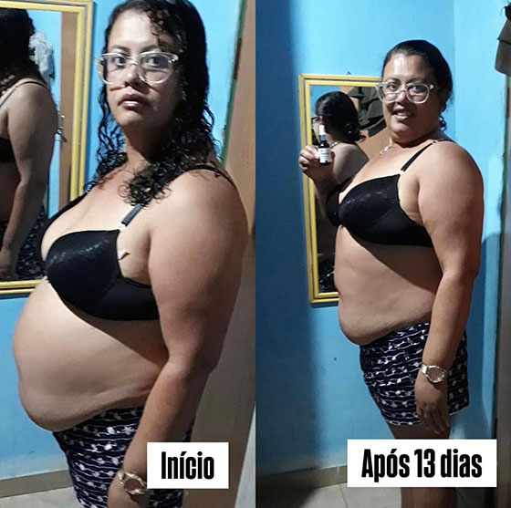 Resultado obtido por uma pessoa usando o Mounjax